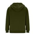thumbnail image 5 of XAOFW Men'S Sweatshirts Hood Quarter Zip Fuzzy Solid Color Plush Warm Winter Fall Outdoor Athletic Sports Jacket Hood Long Sleeve Cozy Relaxed Fit Holiday Vacation Pullover, 5 of 5