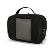 btL 4 Piece Nylon Mesh Front Expandable Zippered Compression Packing Cubes, Black