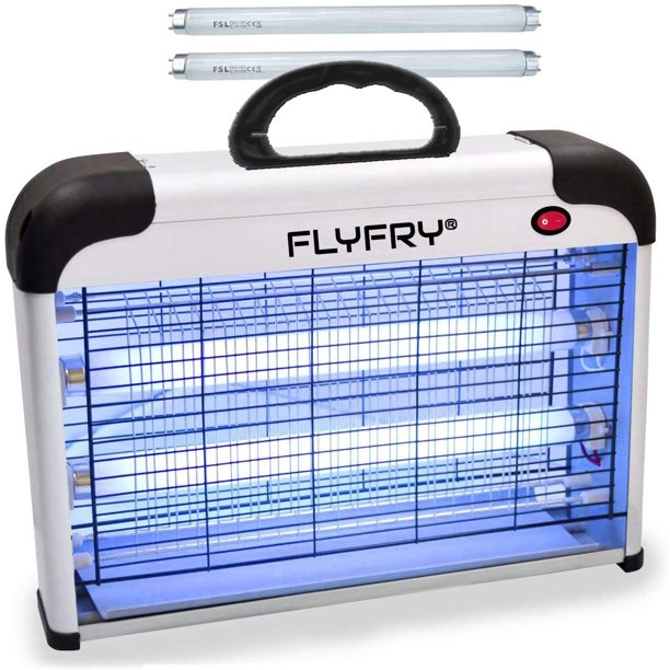 FLYFRY Indoor Bug Zapper Plug in 20w 2800v Hard Shield with Chain and