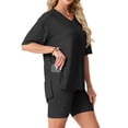 thumbnail image 2 of Cueply 2 Piece Sets for Women Summer Outfits Lounge Set Casual Matching Clothing Oversized T-Shirt Biker Shorts, 2 of 7