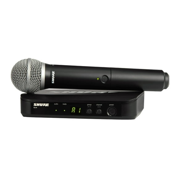 Sistema de micrófono inalámbrico Shure BLX24/PG58 con batería de 14 horas
