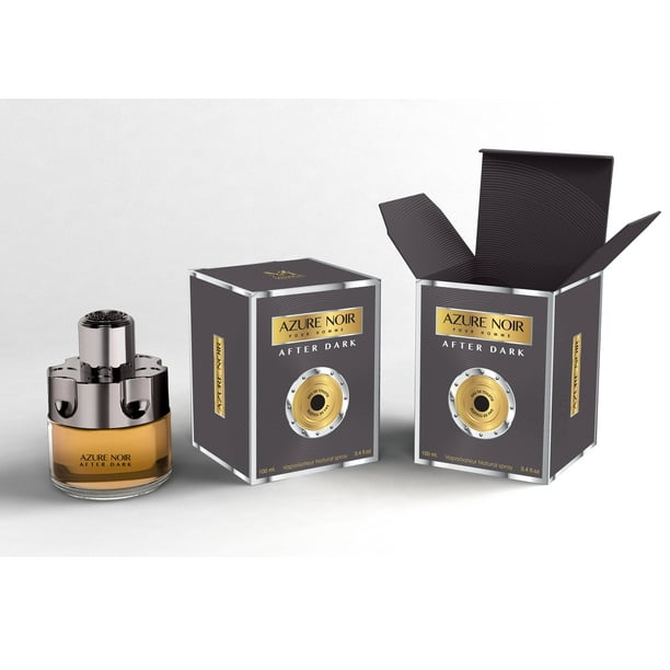 AZURE NOIR AFTER DARK men's designer EDT 3.4 oz cologne spray