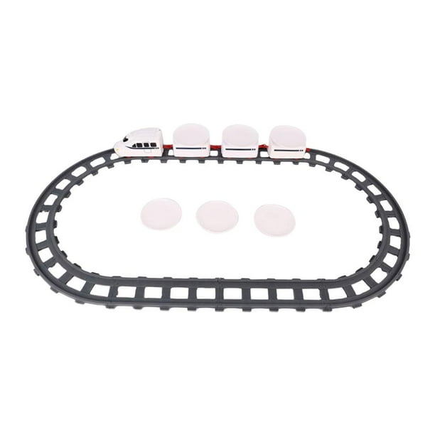 1 juego 1: 3 trenes modelo de vía de ferrocarril para niños juego de tren de comida tren de simulación Estilo 2