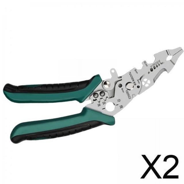 Pelacables,Pelacables multiusos Llave multifuncional,Alicates para cables Herramienta de cables Pelacables Engarzadora,Alicates para cables profesionales de electricista Acero al