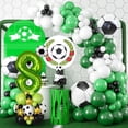thumbnail image 6 of Meiiso Foil Balloon Number 8 Birthday Party, 40 Inch Green Football Number Balloon Set for Kids Boys 8th Birthday Decorations, 6 of 8