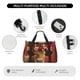 thumbnail image 4 of Fotbe White And Red Daisy Cow Bolsa de Viaje con Estampado, Bolsa de Fin de Semana para Mujer con Compartimento para Zapatos, Bolsa de Gimnasio con Bolsillo Húmedo, 4 of 7