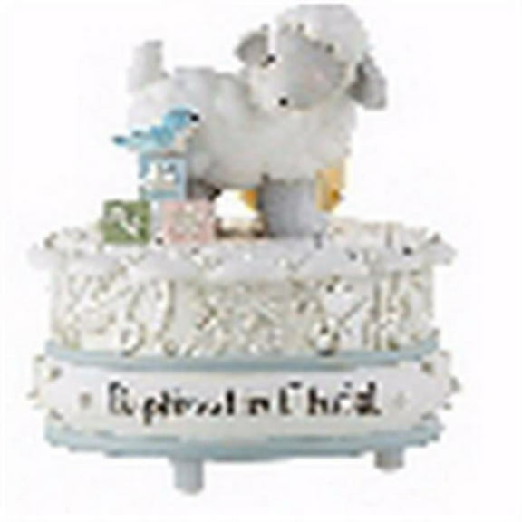 CB Gift 135905 Baptized in Christ Musical Figurine - 3.25 in. Dia.