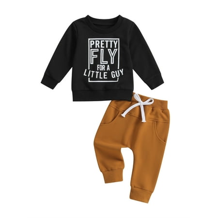 

Toddler Baby Boys 2PCS Halloween Outfits Long Sleeve Sweatshirt Pullover Tops Drawstring Pants Sets