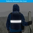 thumbnail image 5 of Uxcell 65-75L Waterproof Backpack Rain Cover with Reflective Strap XL Dark Blue, 5 of 6