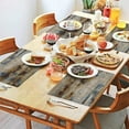 thumbnail image 4 of Placemats Set of 4 - Modern Abstract Art Table Mats Heat Resistant Washable Linen Place Mats - Royal Gray, 4 of 6