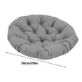 thumbnail image 3 of Hanging Chair Cushion Round 20 Inch Washable Waterproof Patio Rocking Chair Seat Pad, Egg Shape Indoor Outdoor Replacement Cushion for Garden Basket Swivel Chair, Floor Mat, Meditation(50x50cm, 1PC), 3 of 9
