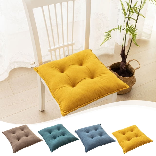 Fiudx Cojín de Suelo de Pana, Relleno de Espuma Viscoelástica Suave, Soporte Cómodo, Asiento Versátil para Sala de Estar, Balcón y Exterior, Decoración Acogedora, Tamaño 43 X 43 Cm