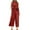 Watermelon Red, variant on Mnyycxen Women's 2 Piece Outfits Sleeveless Crop Top Capri Wide Leg Pants Jumpsuit Linen Lounge Beach Travel Sets
