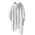 thumbnail image 6 of qolati Womens Hoodies Long Cloak Mens Unisex Lightweight Fleece Ruffle Hooded Poncho Sweater Wrap Topper Elegant Shawls Cape for Christmas Clothing White Free Size, 6 of 6