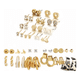 thumbnail image 1 of 24 Pares de  Aretes  Joyeria Para  Mujer  Modelo Dorado, 1 of 4