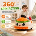 thumbnail image 2 of Conchico 12V Ride on Bumper Cars for Kids with Remote Control, Hamburger Design Ride on Toys with 360° Rotation, Anti-Rollover, Bluetooth, Yellow, 2 of 10