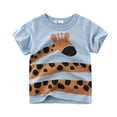 thumbnail image 4 of Toddler and Little Boys 3-Pack Short Sleeve Crew neck T-Shirts Monkey/Lion/Giraffe Graphic Tops 1-9 Years, 4 of 10