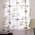 thumbnail image 3 of Lovely Tie Up Flower Roman Short Window Shades Cortina de Ventana Voile Drape Cenefa Paneles - para Ventana Pequeña Sala de Dormitorio Bal 2 Amarillo 100x160cm Macarena Diseño original, 3 of 8