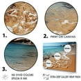 thumbnail image 3 of Designart "Beachside Silhouettes On Stunning Shore I" Coastal Floater Framed Canvas Art Print, 3 of 5