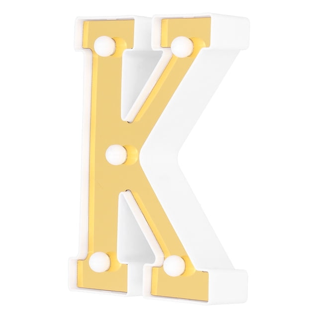 Light Up Sign,K‑Shape Decorative Light English K Letter Lamp Wedding Decors Top Tier Quality