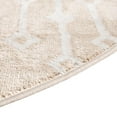 thumbnail image 6 of Unique Loom Bohemian Trellis Collection Area Rug - Gypsy (3' Round Sand/Ivory), 6 of 7
