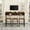 Brown, variant on 4 Piece Bar Table Set with 3 Saddle Stools, 59" Sofa Table with LED Lights and Charging Station, Counter Height Dining Table for Kitchen, Living Room, Home Bar, Grey