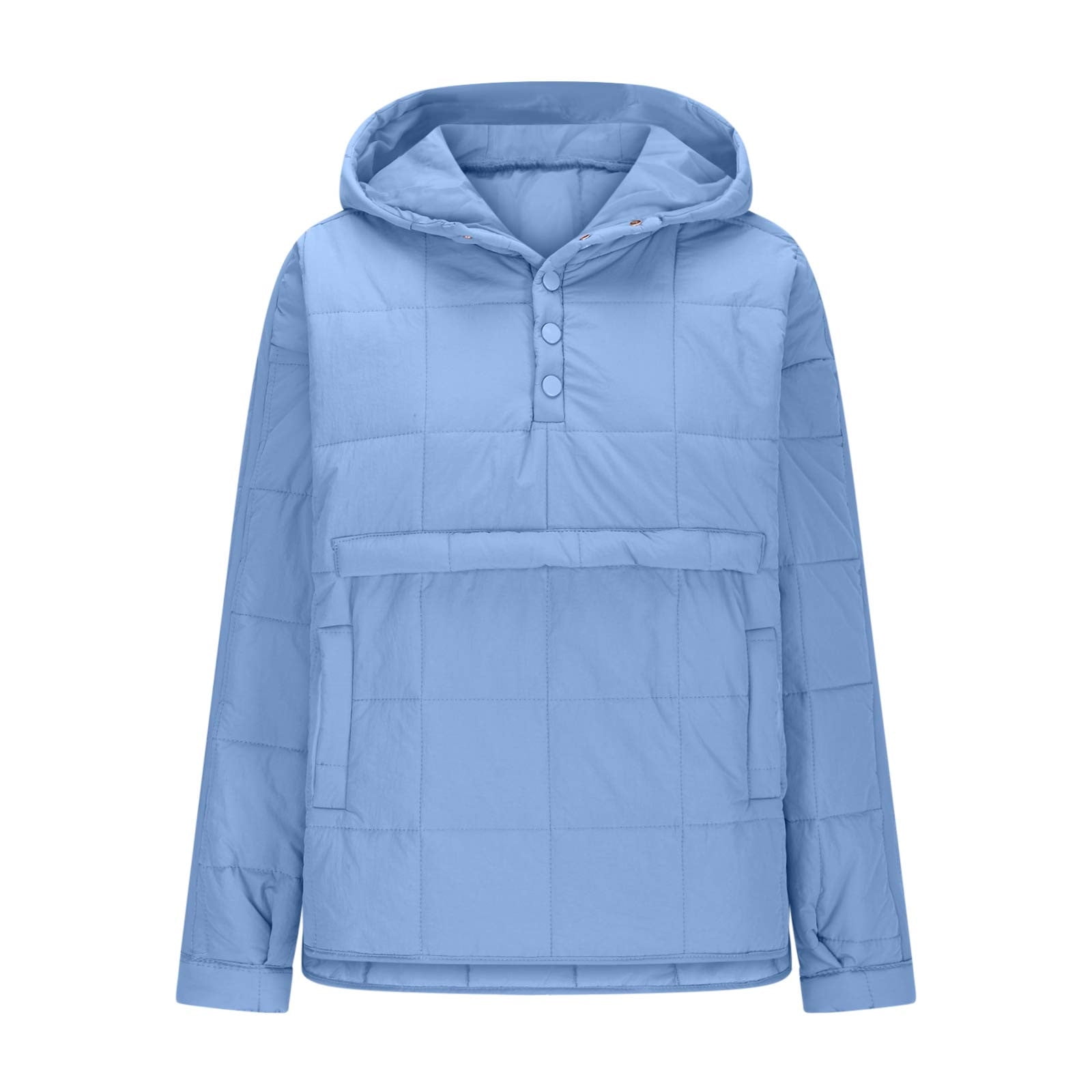 lcziwo Women's Quilted Pullover Puffer Jacket Packable Hooded