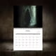 thumbnail image 4 of Precio reducido por tiempo limitado!Calendario de escritorio 2025,12 calendario de pared mensual con patrones variados, fácil de colgar, 4 of 9