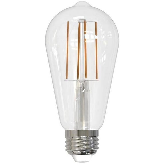 Bulbrite Pack of (8) 7 Watt Dimmable Clear ST18 LED Light Bulbs with Medium (E26) Base  3000K Soft White Light  800 Lumens