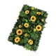 thumbnail image 4 of Panel de pared de césped artificial con flores, adorno de planta artificial, verde fiesta Girasol, 4 of 9