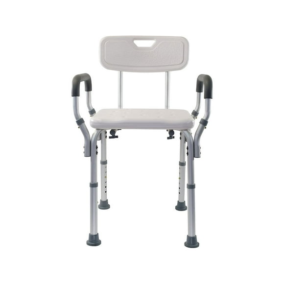 Essential Spa Bathtub Shower Lift Chair, Adjustable Bath Seat, Portable Shower Bench, Tool-Free Assembly, Bathroom Lift Chair with Arms and Back