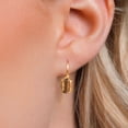 thumbnail image 3 of Gem Stone King 18K Yellow Gold Plated Silver Brown Tiger Eye Earrings for WomenWomen | 2.50 Cttw | Gemstone Birthstone | Oval 8X6MM, 3 of 6