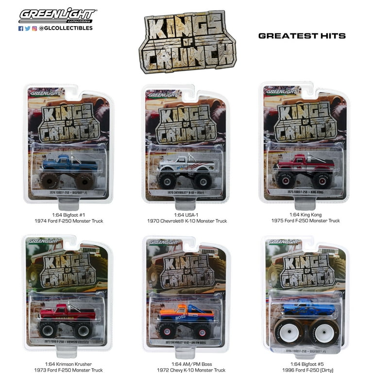 GREENLIGHT KINGS OF CRUNCH 3台セット GreenLight Collectibles Kings of Crunch Series 11 1:64 Diecast