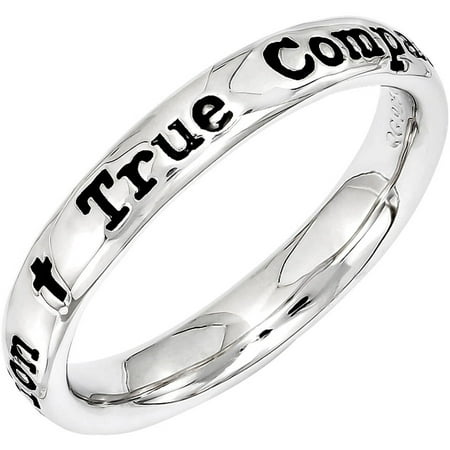 Stackable Expressions Sterling Silver Lyric True Companion Ring