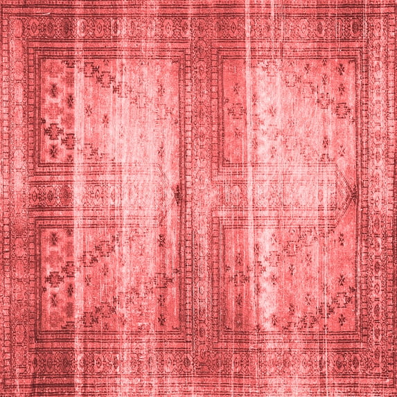 Ahgly Company Indoor Square Persian Red Traditional Area Rugs, 3' Square