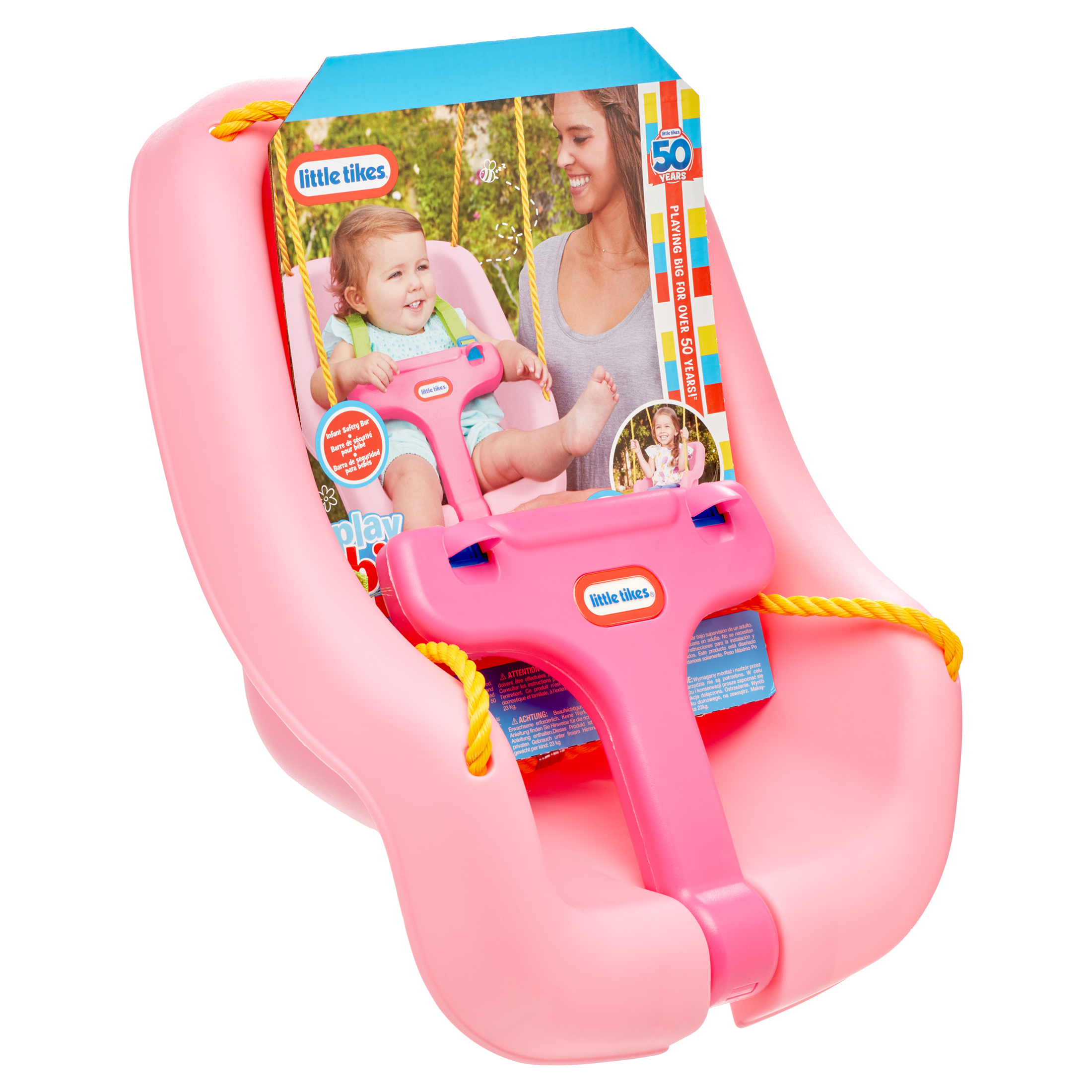 Little Tikes 2-in-1 Snug 'n Secure Swing, Pink photo 7