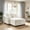 Beige, variant on AUU 53.5" Modern Convertible Chaise Sofa Bed – Includes Pillows & Hidden Storage Compartment, Sleeper Couch for Living Room or Bedroom