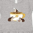 thumbnail image 4 of Inktastic Cute Hot Chocolate Hedgehogs Girls Toddler Dress, 4 of 5