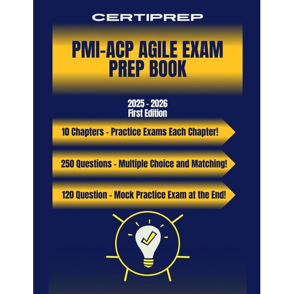 CertiPrep - PMI-ACP Agile Prep Book 2025 - 2026, (Paperback)