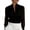 Black, variant on Satingcolo Women's Sheer Button Up Blouse Tops Dressy Business Casual Fall Mesh Long Sleeve Button Down Work Shirt Top