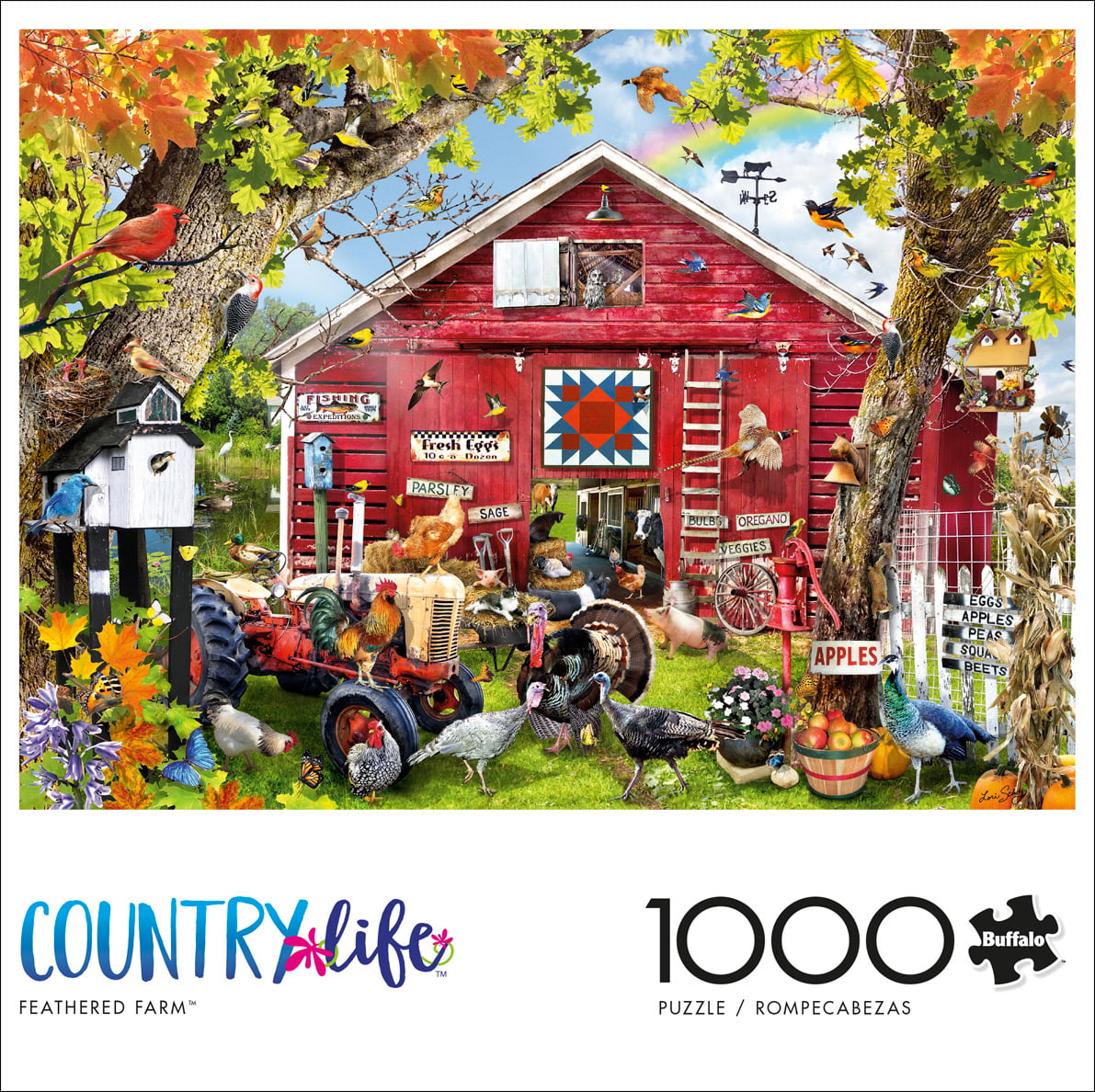 Cobble Hill: Grandmas Quilts 1000 Piece Jigsaw Puzzle - Walmart.com
