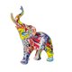 thumbnail image 1 of Elefante decoración creatividad Graffiti figuras de elefante, decoración del hogar arte estatua de elefante, 1 of 5
