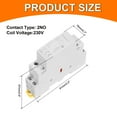 thumbnail image 2 of Uxcell AC Contactor 20A 2 Pole 2NO 230V Load and Lighting Circuit Control DIN Rail Mount, 2 of 5