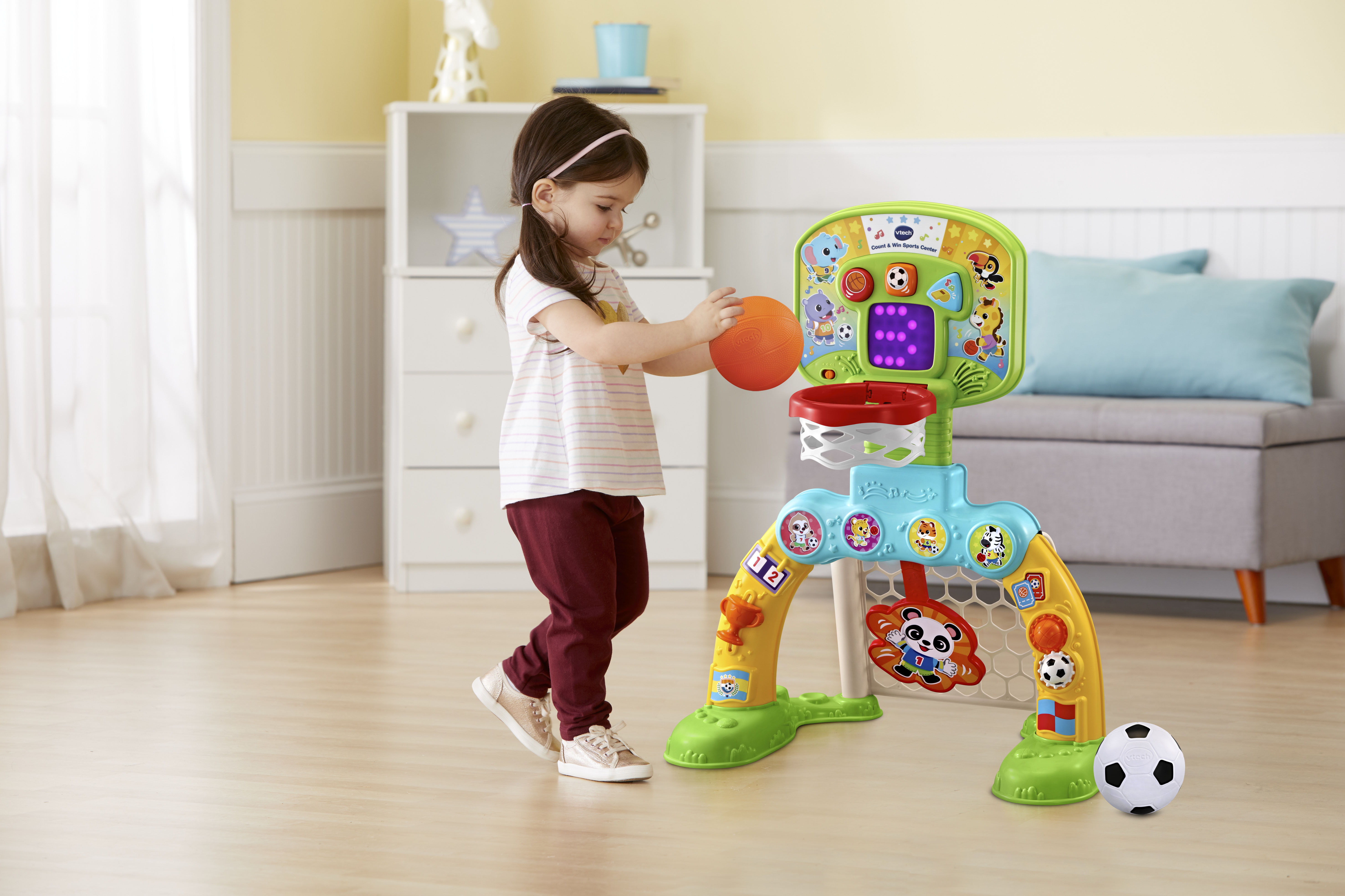 VTech Count & Win Sports Center, Basketball and Soccer Toy for Toddlers, Teaches Physical Activity - image 5 of 13