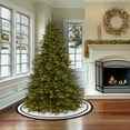 thumbnail image 3 of HGTV Home Collection by National Tree Company Christmas Tree Skirt, White, Black Trim, Split Seam, String Ties, 52 Inch, 3 of 5