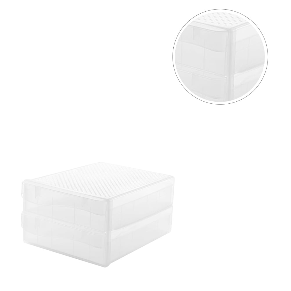 Soimiss 1Pc Durable Transparent Egg Holder Plastic Box for Household Fridge Storage