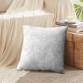 thumbnail image 4 of LALILO Throw Pillow Covers Damask Classic Light Silver With Damask Cushion Cover 18" x 18", 1722 Pack, 4 of 6