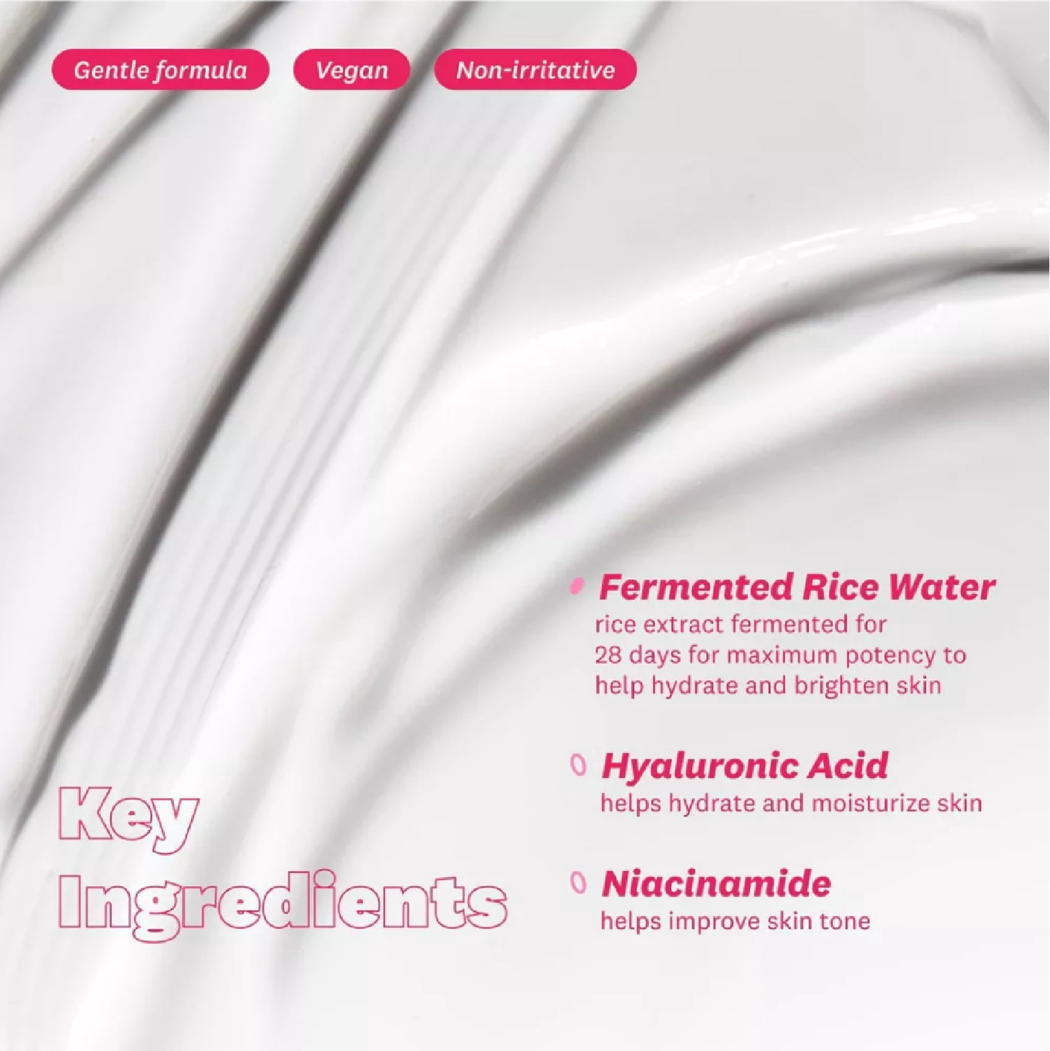 The Face Shop Rice Water Bright Vegan Cream, Hydrating Korean Skin Care with Hyaluronic Acid and Niacinamide- 1.69 fl oz