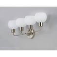 thumbnail image 4 of Coraline 4 - Light Satin Nickel / Silver Modern / Transitional Incandescent Glass And Steel Wall Sconce, 4 of 5