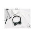 thumbnail image 5 of CORBATA DE LUCES PARA EL DÍA DEL PADRE HOMBRES CON PUNTOS POLKA CORBATA PREATADA PARA BODA NEGOCIOS GRIS, 5 of 5